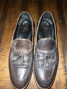 J&M 1850 Johnston & Murphy Italian Handmade Leather Tassel Loafers